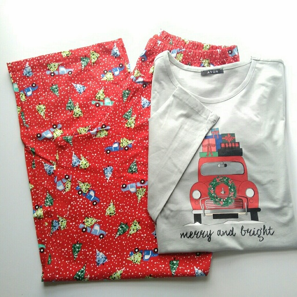 Christmas Truck Print Pajama Set - Picture 1 of 7